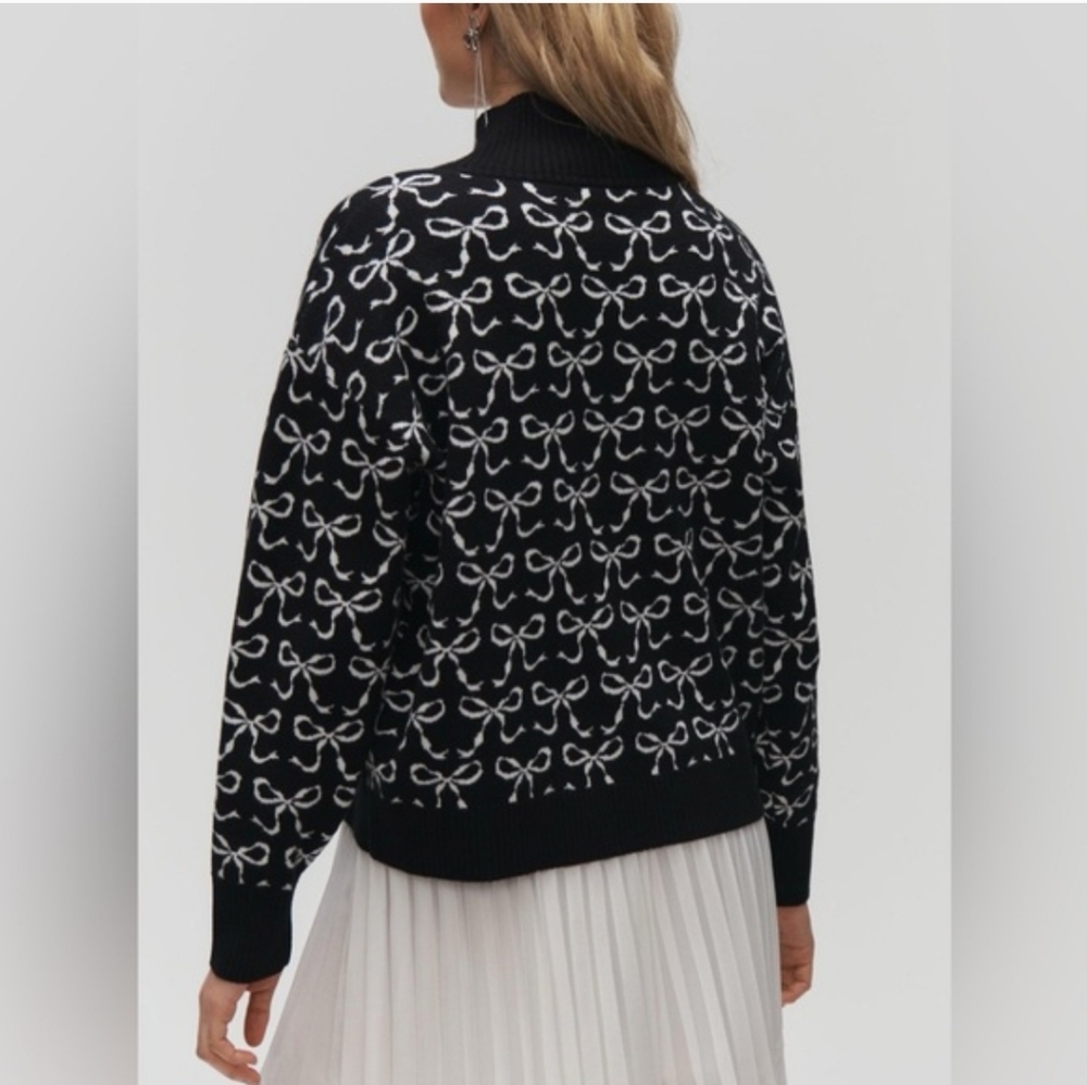 Anthropologie The Montana Mock-Neck Half-Zip Sweater by Maeve Size XL - Picture 10 of 10